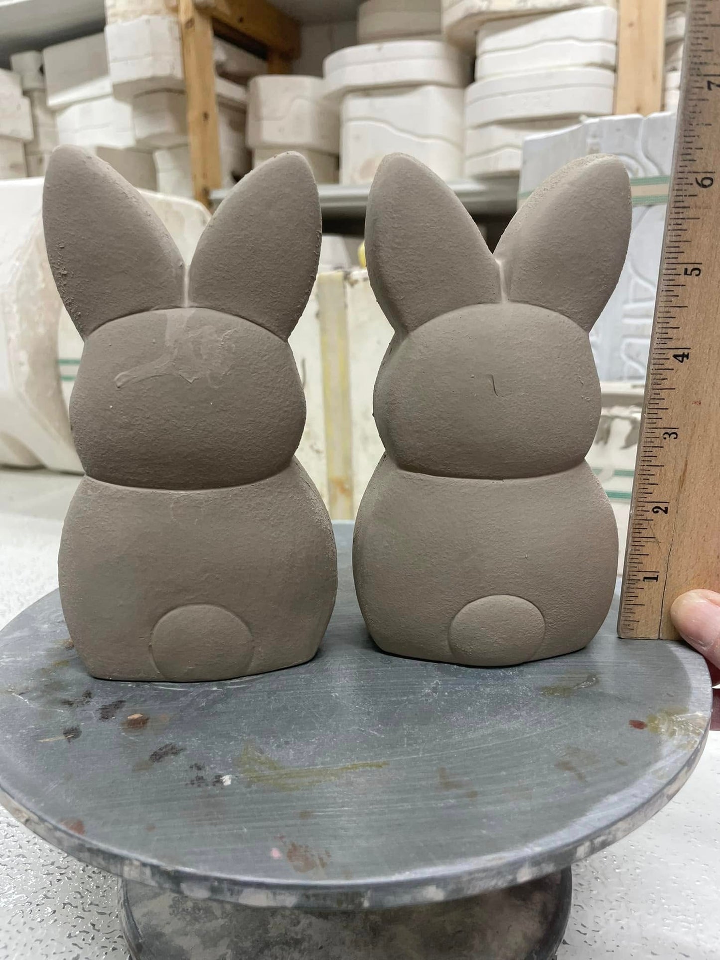 MARSHMALLOW BUNNIES - SET OF 2 -( CM) $12