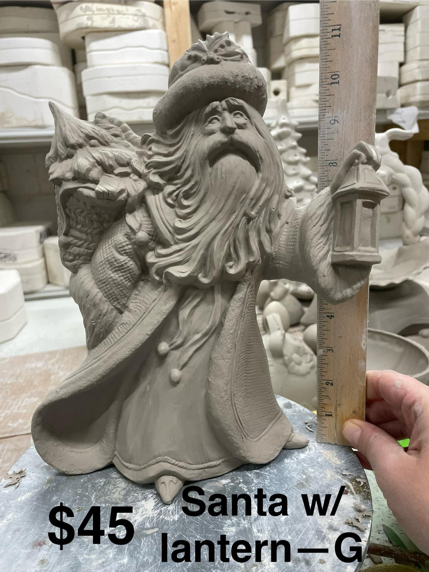 SANTA WITH LANTERN ( G) - $45