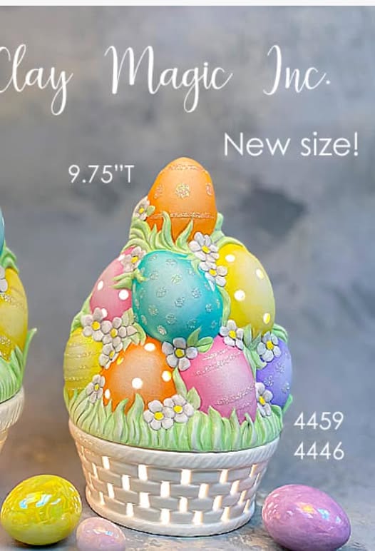 EGG TREE AND BASKET BASE- LIGHTS UP ( CLAY MAGIC) -$ 45