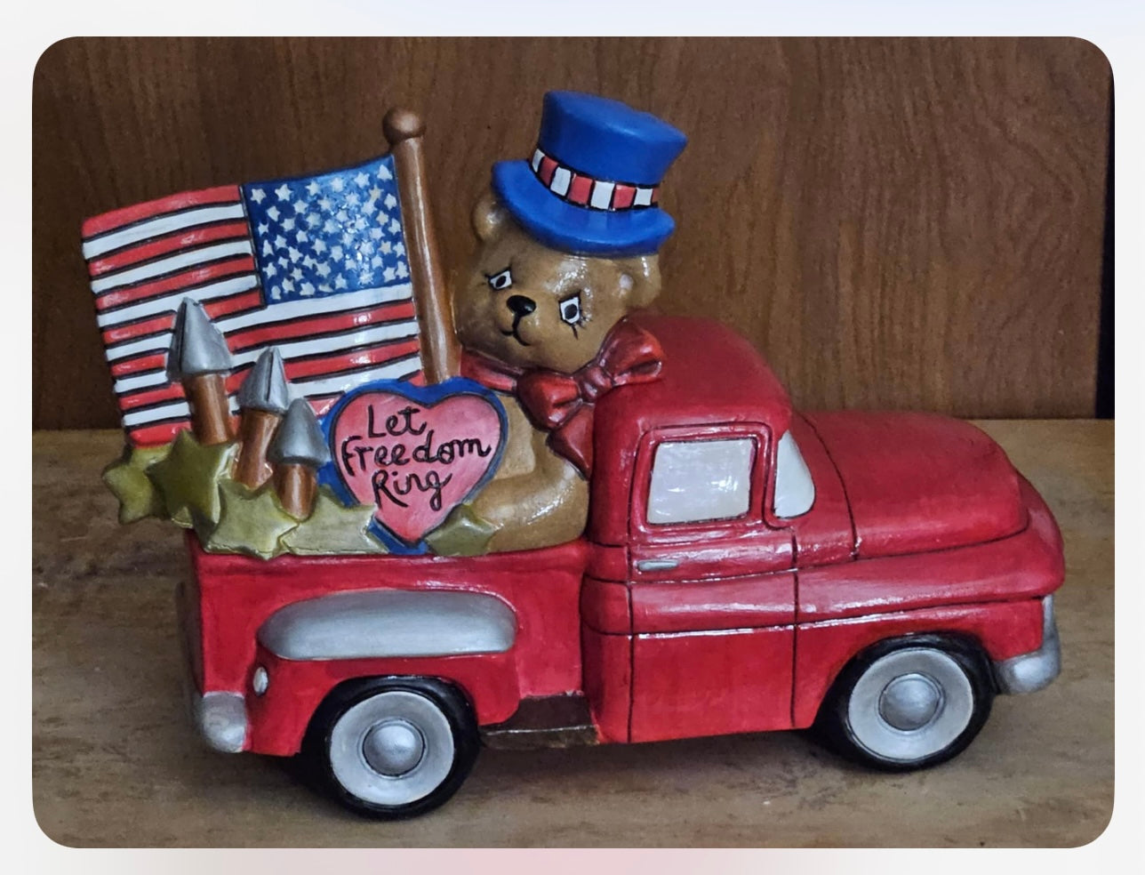 4th of July insert-(ONLY) for Pick Up Truck (CM) -$20