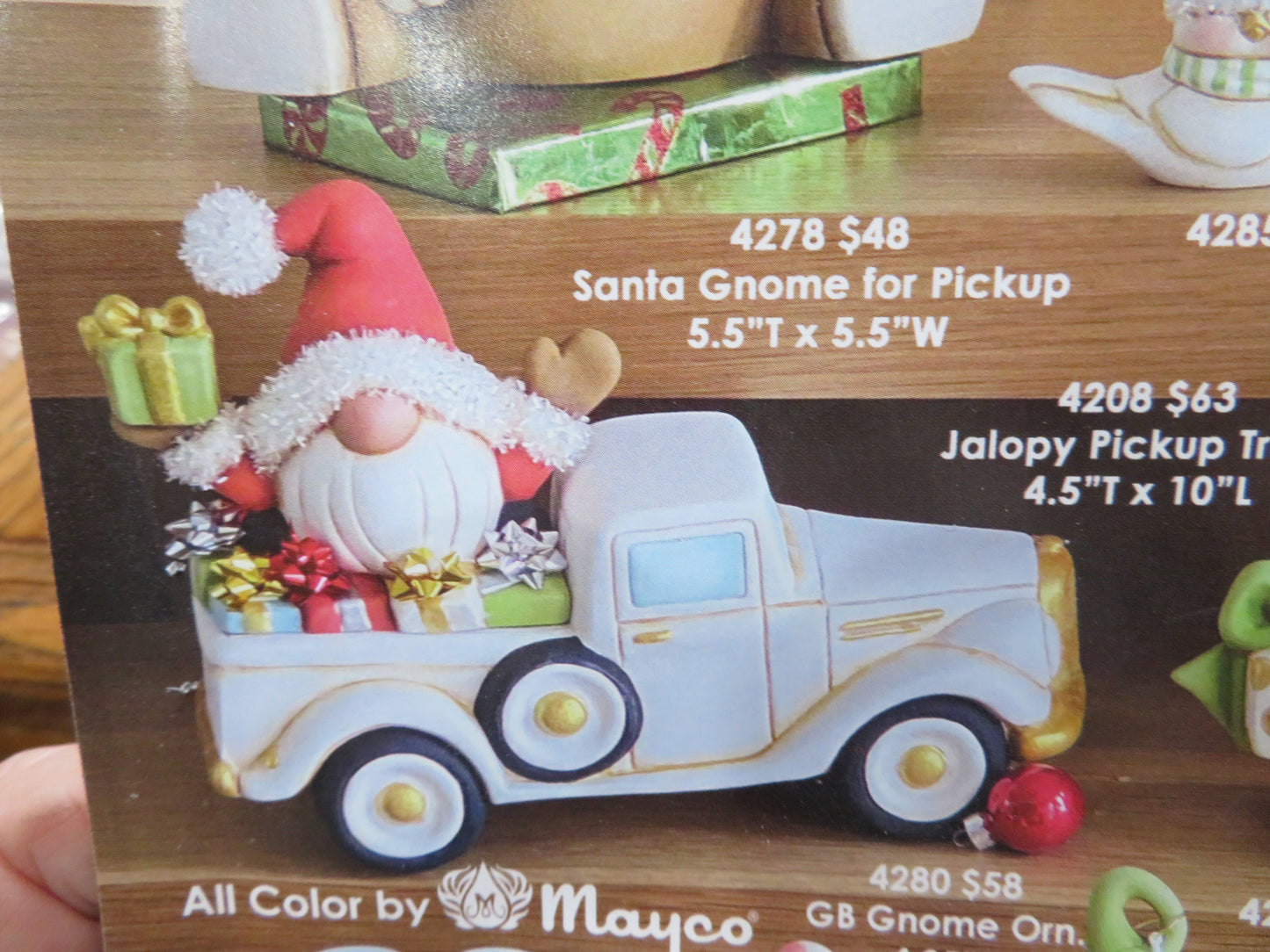 GNOME SANTA INSERT-(ONLY) for Pick Up Truck (CM)