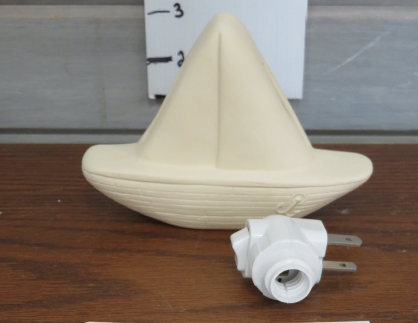 SAILBOAT NIGHT LIGHT- $25 BISQUE