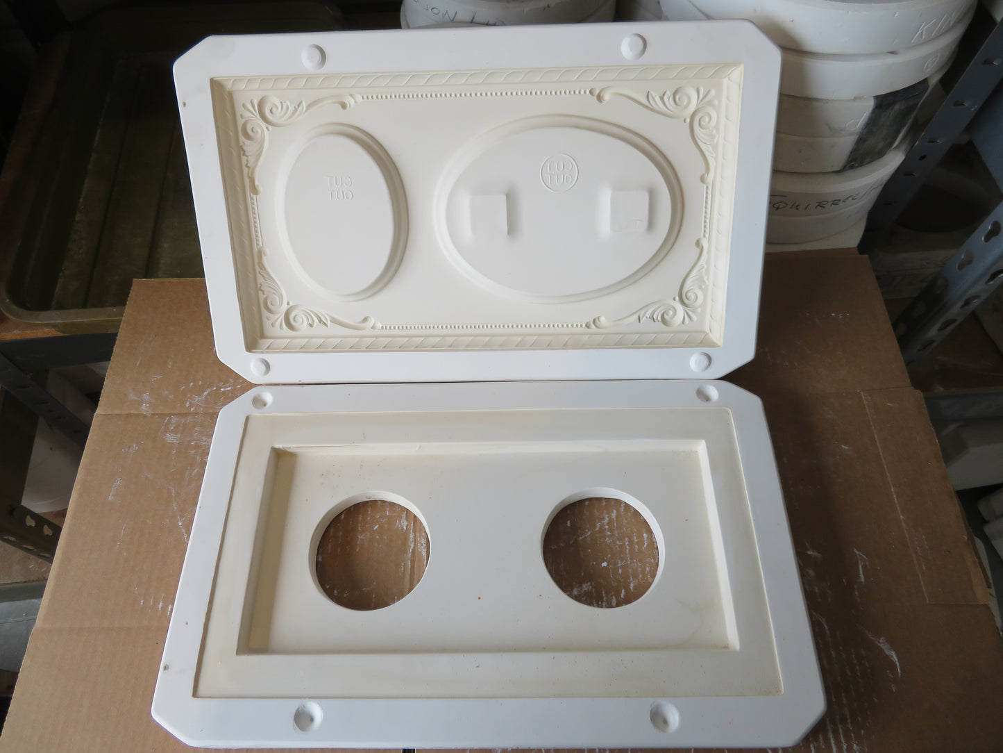 DONA'S SEASONS HOLDERS - CARVED DOUBLE FRAME FOR INSERTS