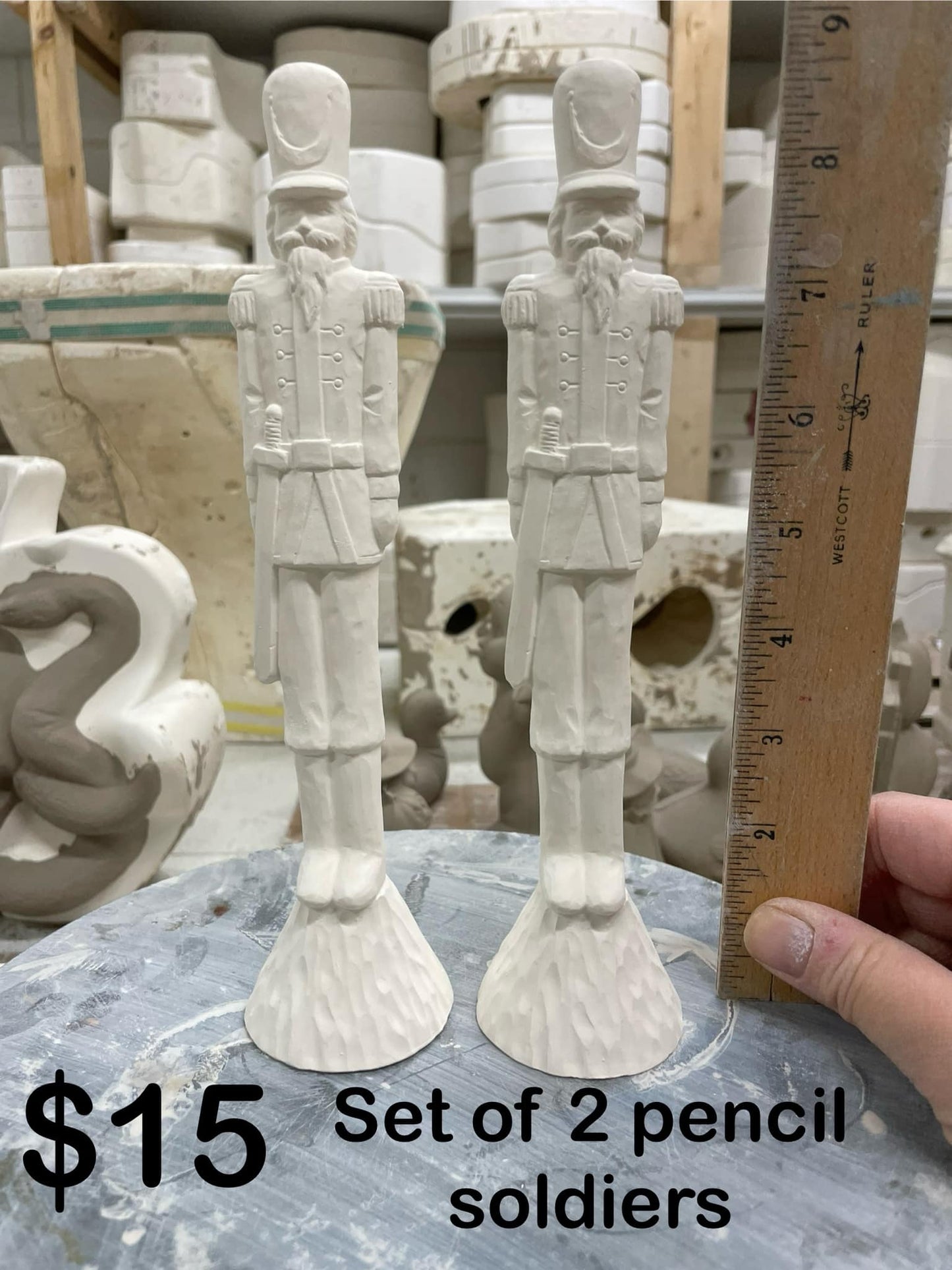 SINGLE PENCIL SLIM SOLDIERS- -$15