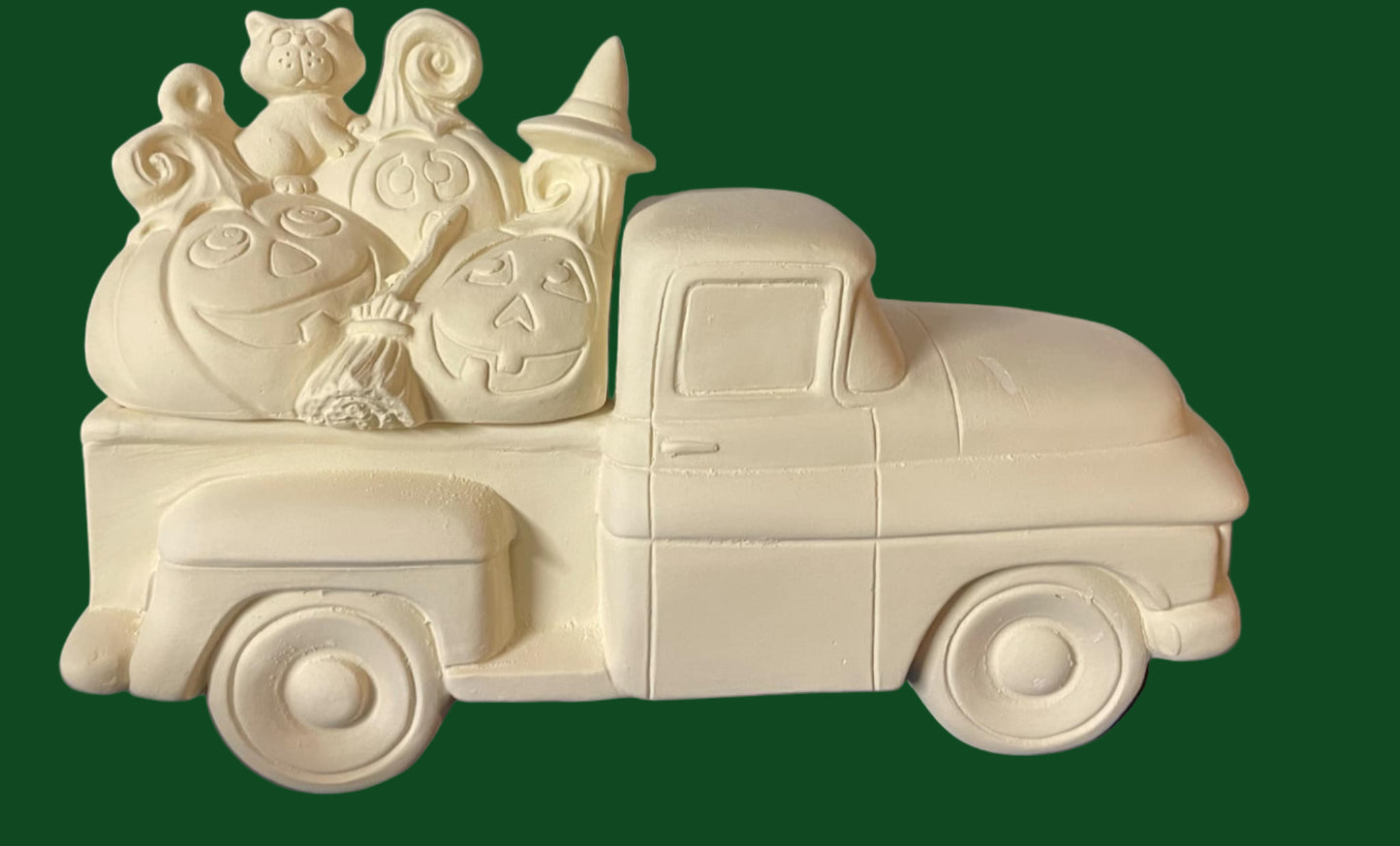 PUMPKINS, WITCH AND CAT  insert-(ONLY) for Pick Up Truck (CM)