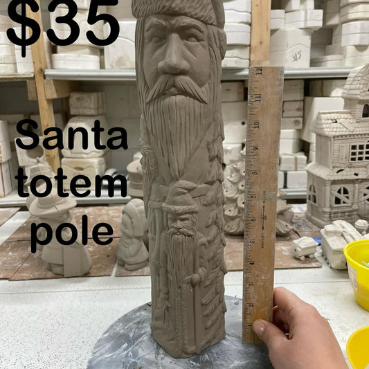 SANTA TOTEM POLE -$35 --