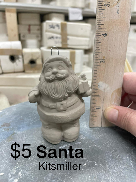 SANTA CHRISTMAS ORNAMENT -$5 - KITSMILLER