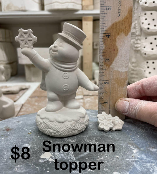 SNOWMAN TOPPER -$8 -