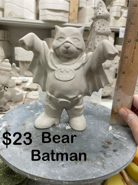 BEAR BATMAN -$23 -- APPROX 6 1/2" TALL