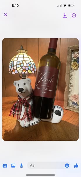 POLAR BEAR WINE BOTTLE HOLDERS-$15