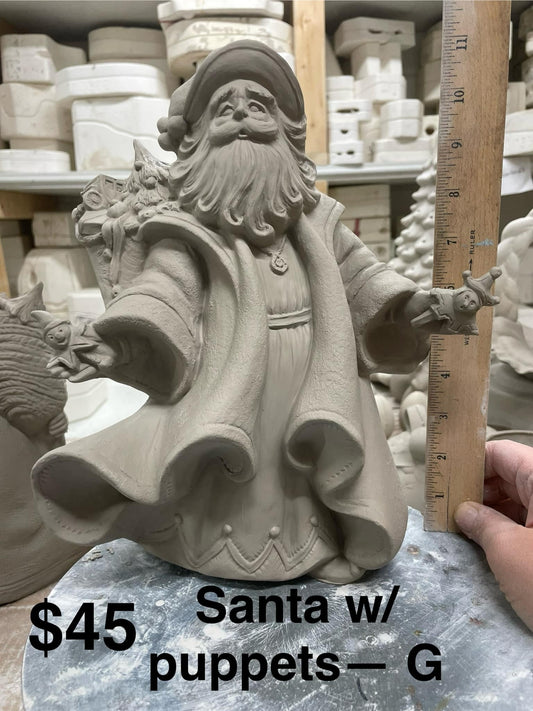 SANTA WITH PUPPETS ( G)   - $45