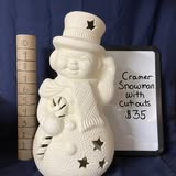 CRAMER SNOWMAN WITH CUT OUTS -$ 35