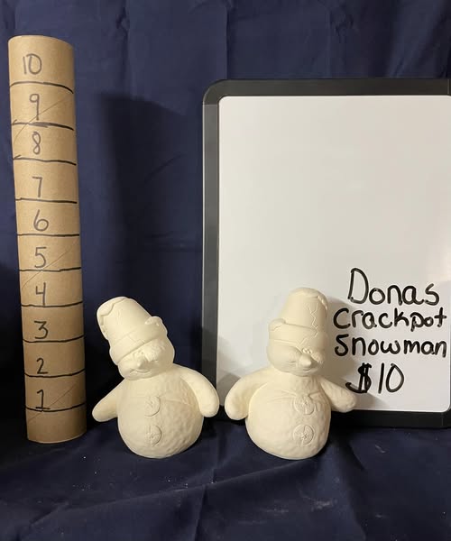 CRACKPOT SNOWMAN SET OF 2 -$ 10