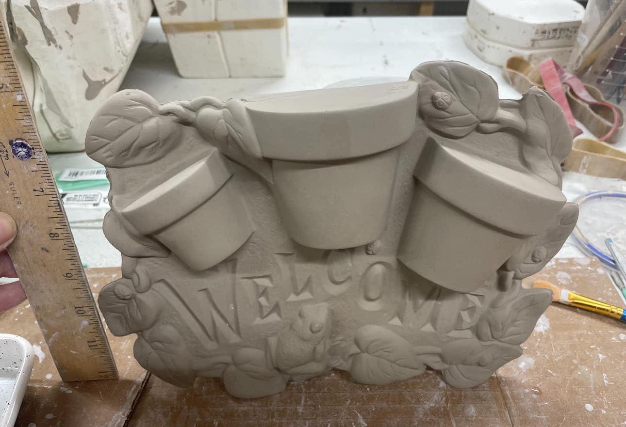 STEPPING STONE WITH FLOWER POTS-$15