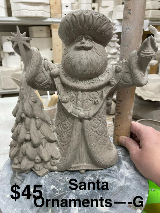 SANTA WITH ORNAMENTS ( G)   - $45