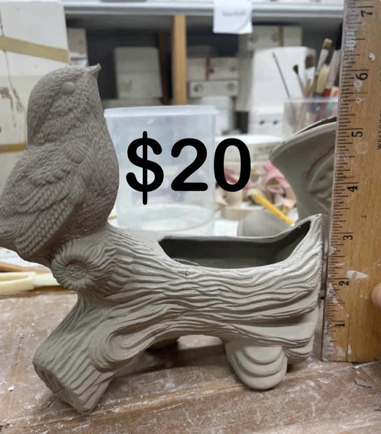 BIRD ON BRANCH PLANTER-$20