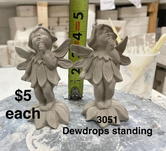 DEW DROP STANDING FAIRIES -$5 EACH - APPROX 2 3/4" TALL (Copy)