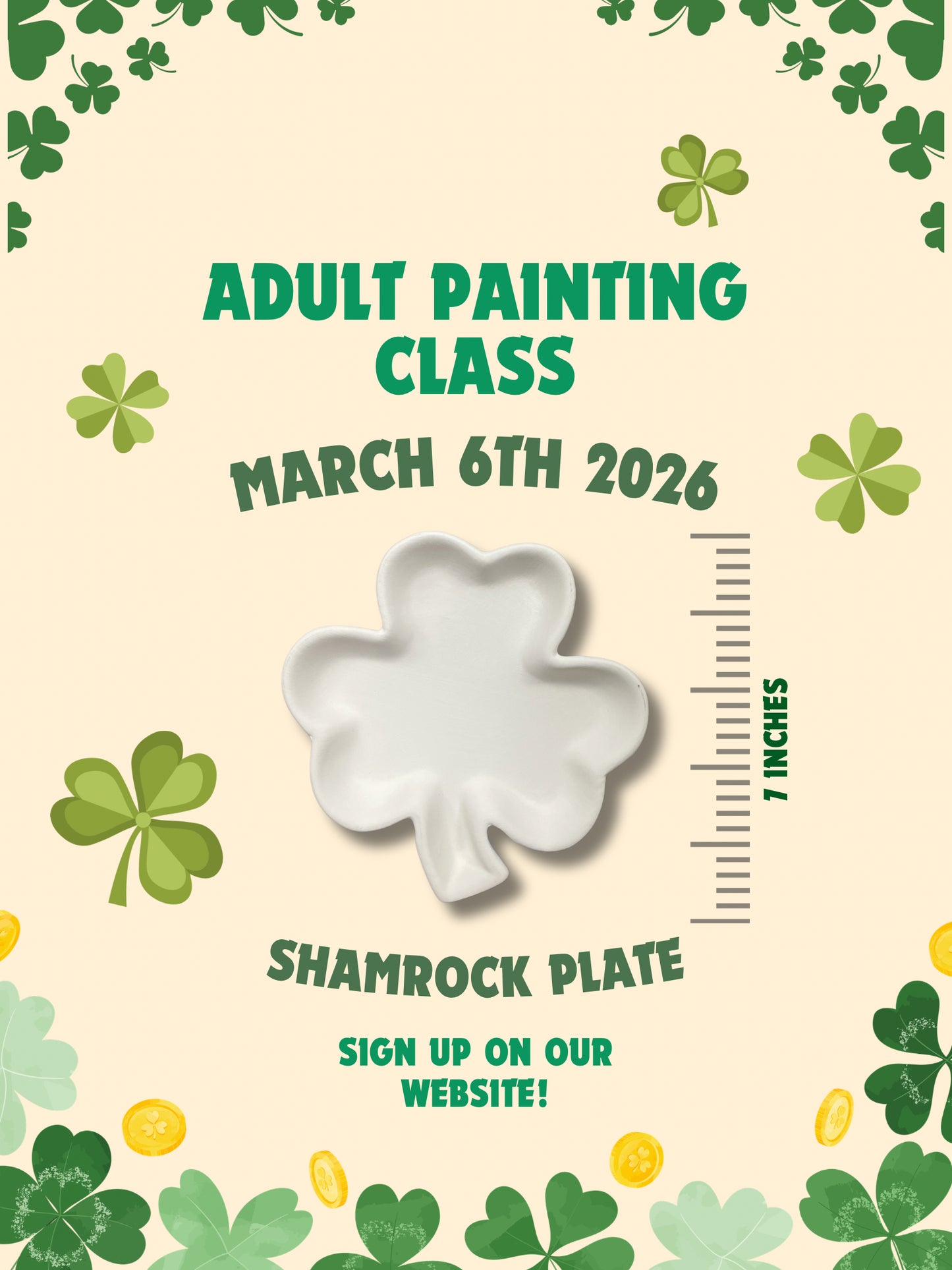 Adult painting class Friday March 6th 6-8pm