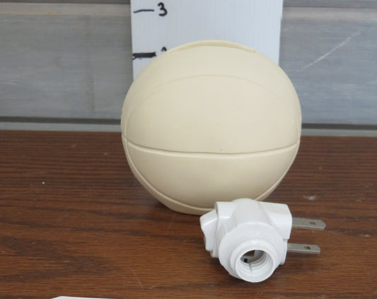 BASKETBALL NIGHT LIGHT- $25  BISQUE