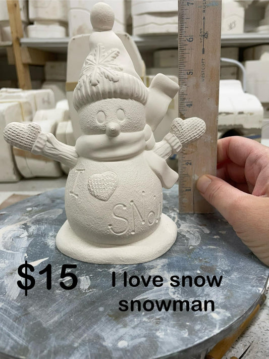 Snowman Clay Magic 2554 I love Snow