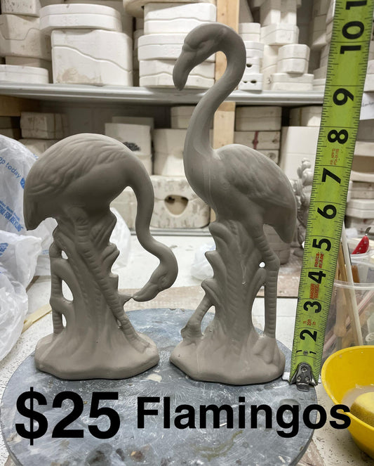 FLAMINGO'S - SET OF 2 -$25 !!