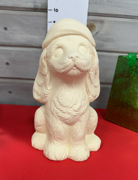 Christmas Dog With Santa Hat-$45