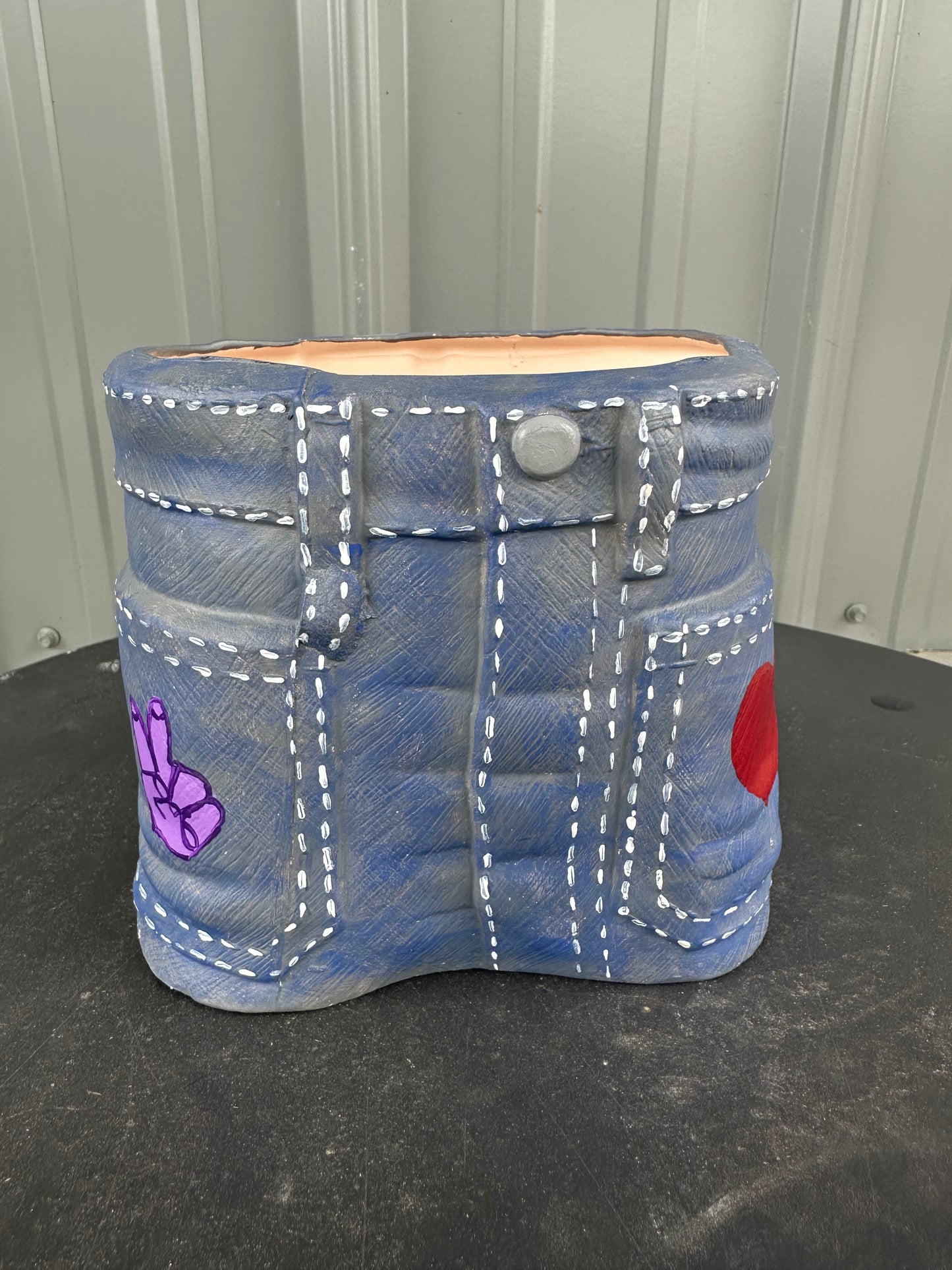 BLUE JEAN  PLANTER-$20