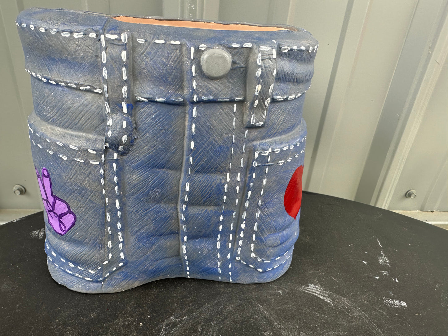 BLUE JEAN  PLANTER-$20