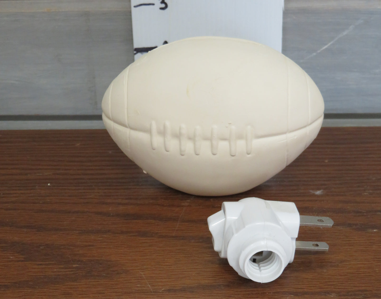 FOOTBALL NIGHT LIGHT- $25  BISQUE (Copy)