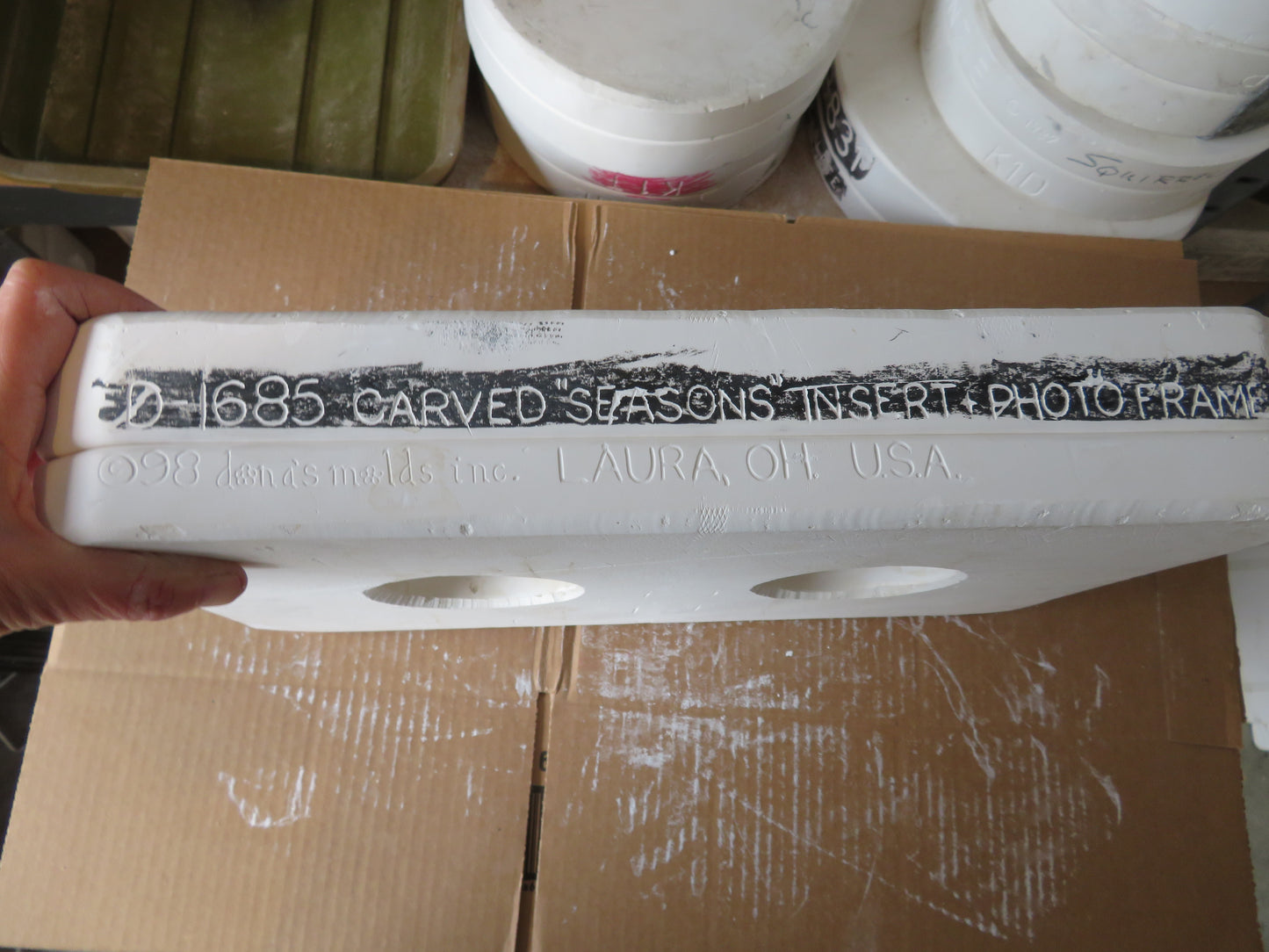 DONA'S SEASONS HOLDERS - CARVED DOUBLE FRAME FOR INSERTS