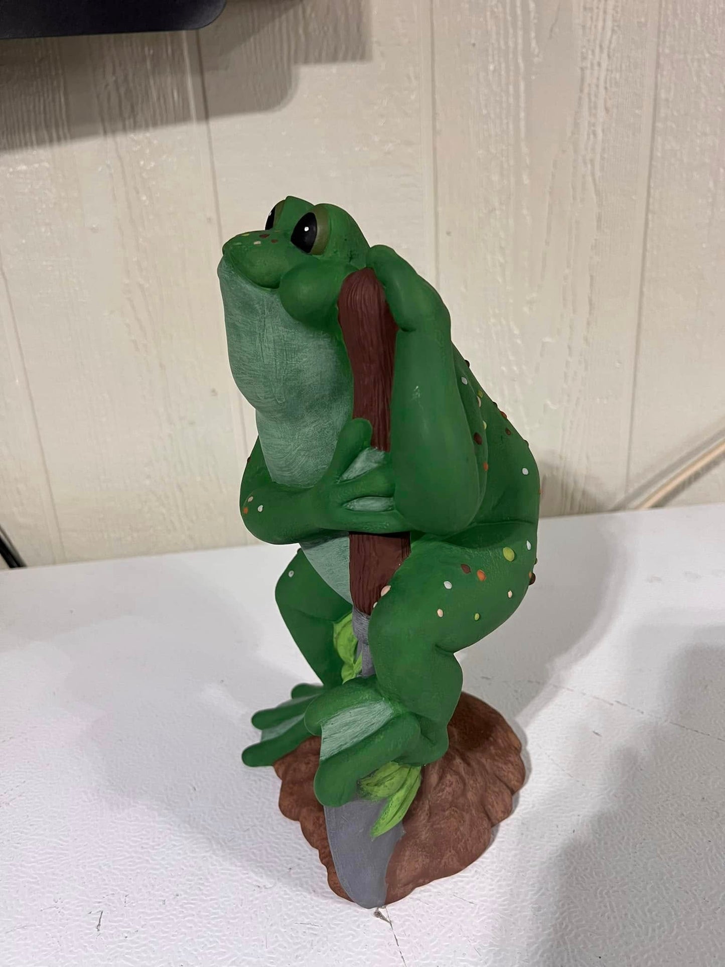 GARDEN FROG WITH SPADE  (K)-$30