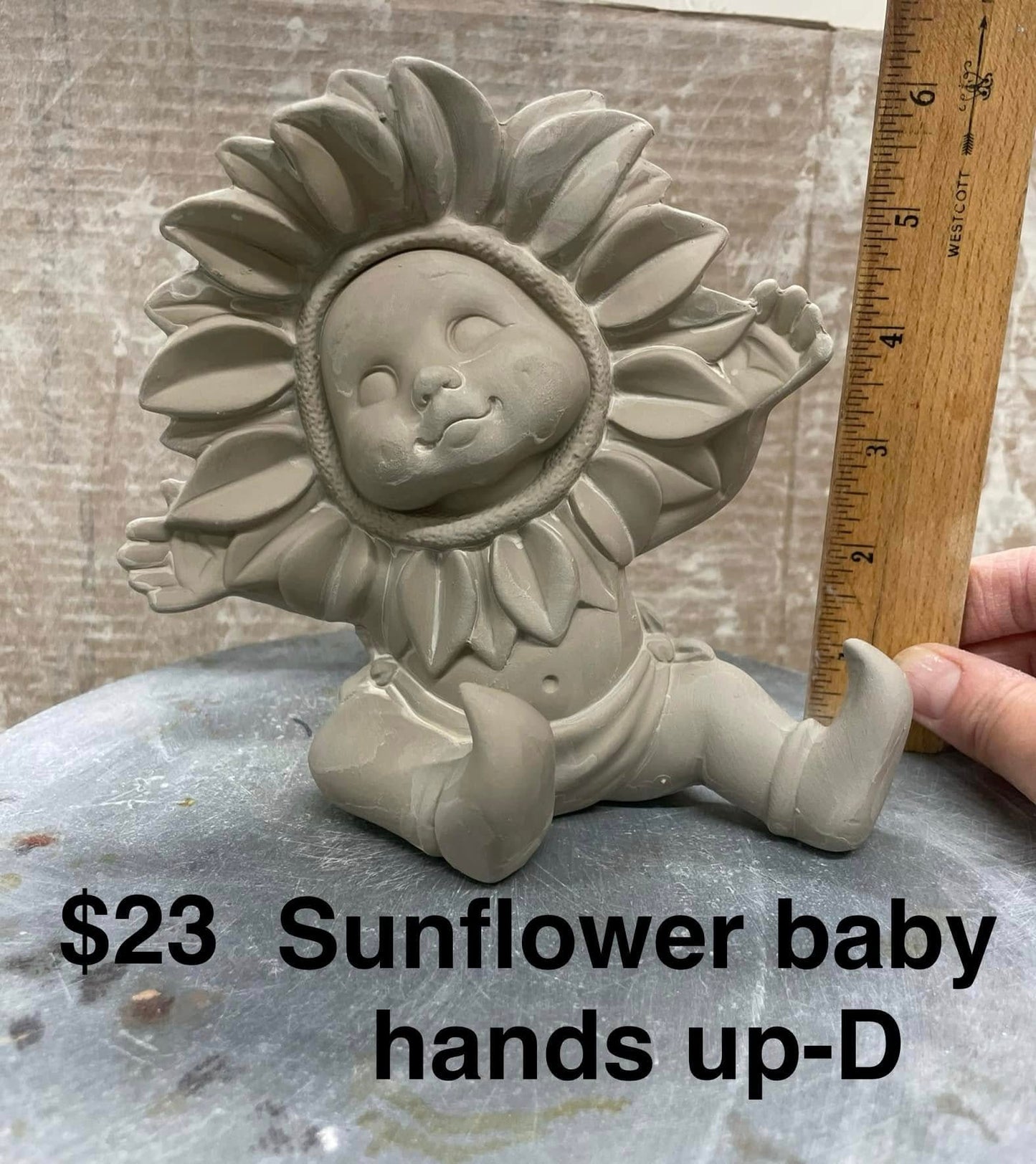 SUNFLOWER BABY HANDS UP  -( D)  $23