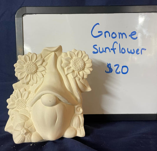 GNOME WITH SUNFLOWERS  insert-(ONLY) for Pick Up Truck (CM) -$20