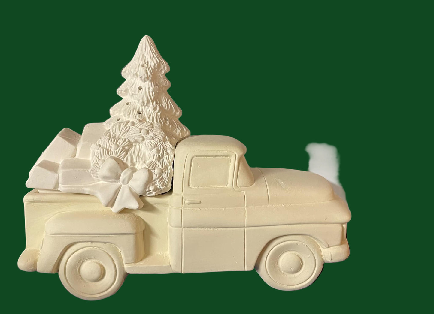 Pick Up Truck WITH  CHRISTMAS TREE   INSERT (CM)