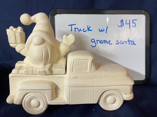 Pick Up Truck WITH SANTA GNOME  INSERT (CM) -$45