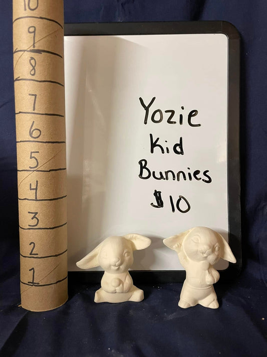 KID BUNNIES- SET OF 2- YOZIE  -$ 10